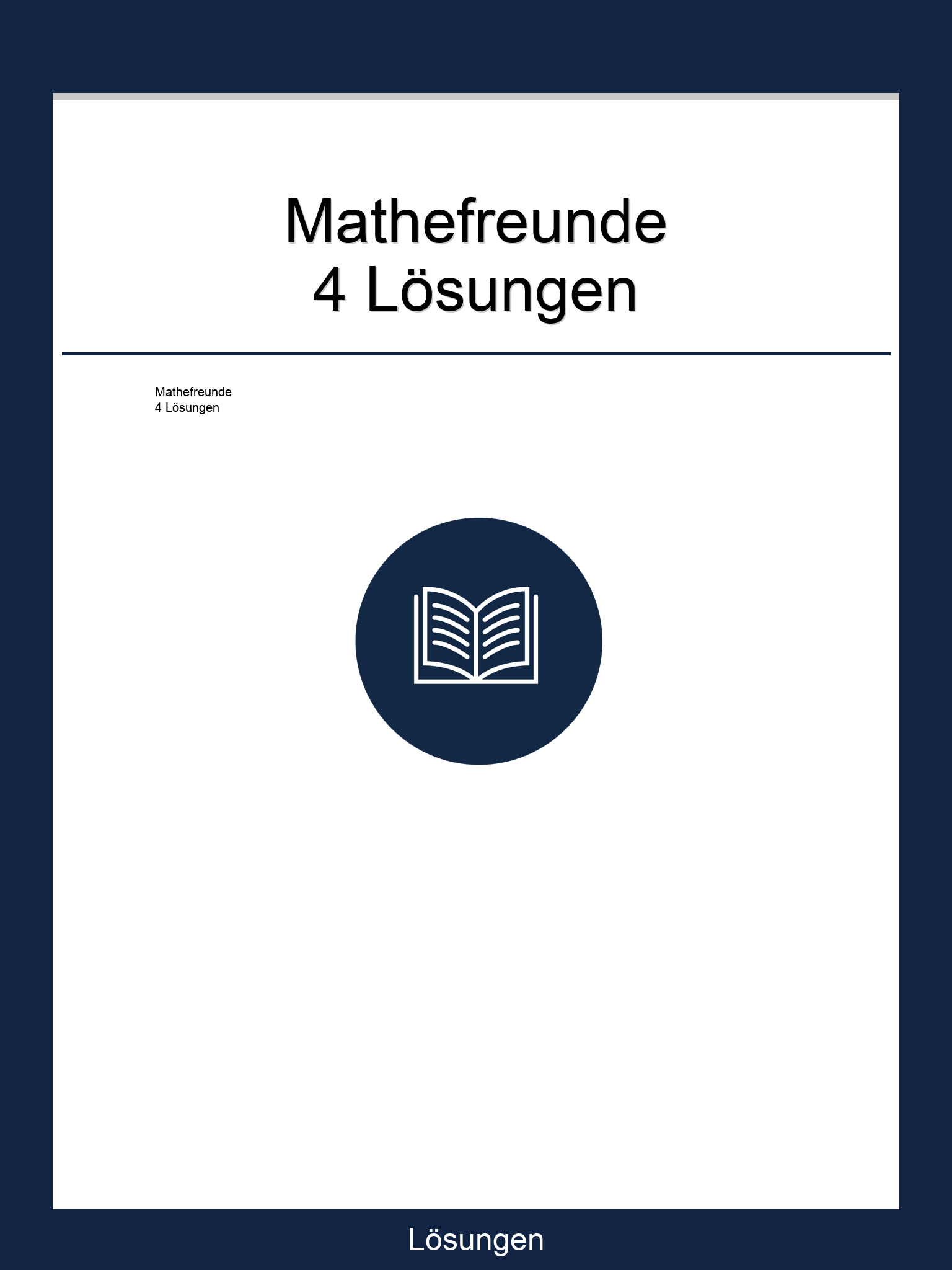 Mathefreunde 4 Lösungen PDF