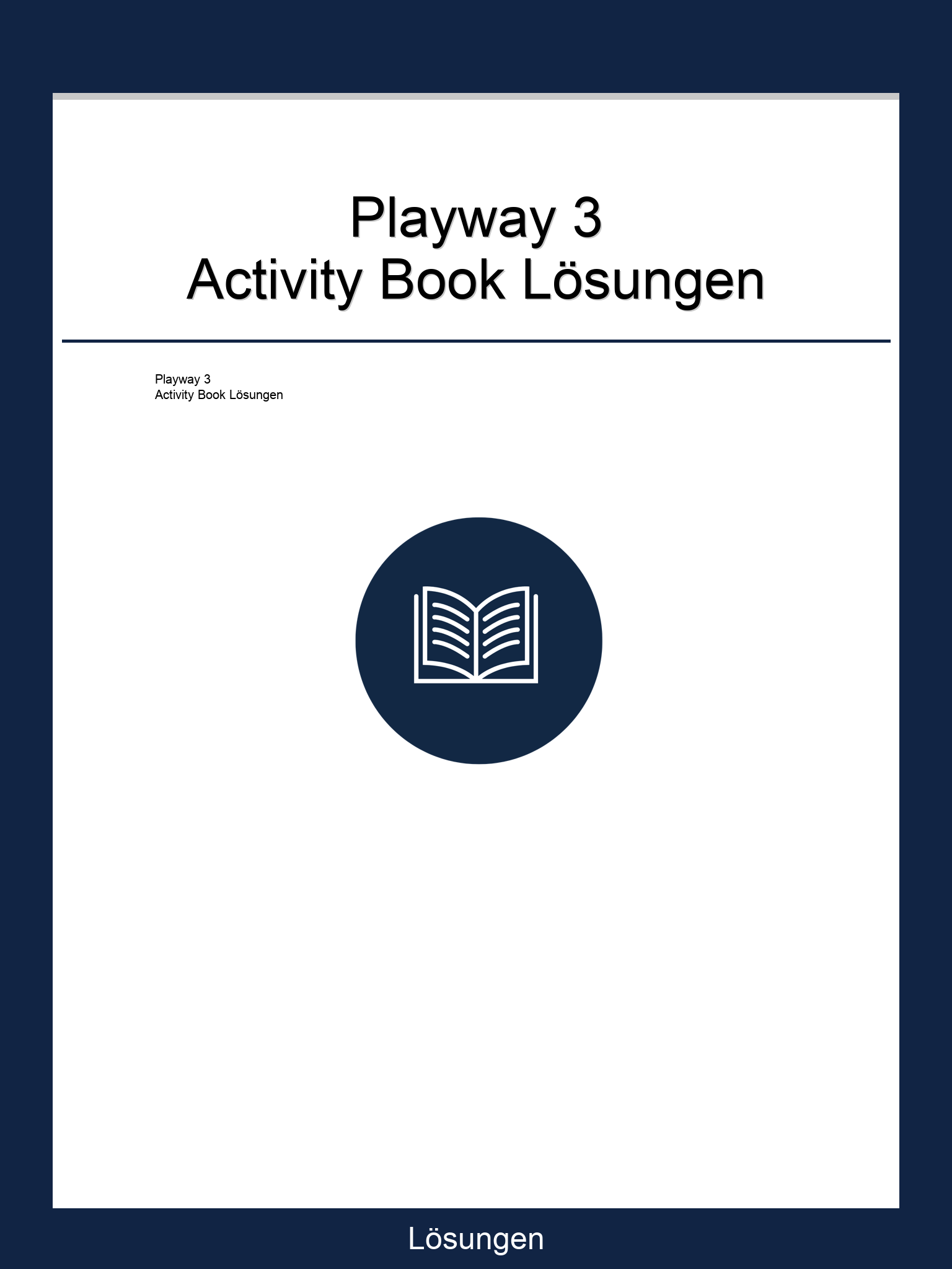 Playway 3 Activity Book Lösungen