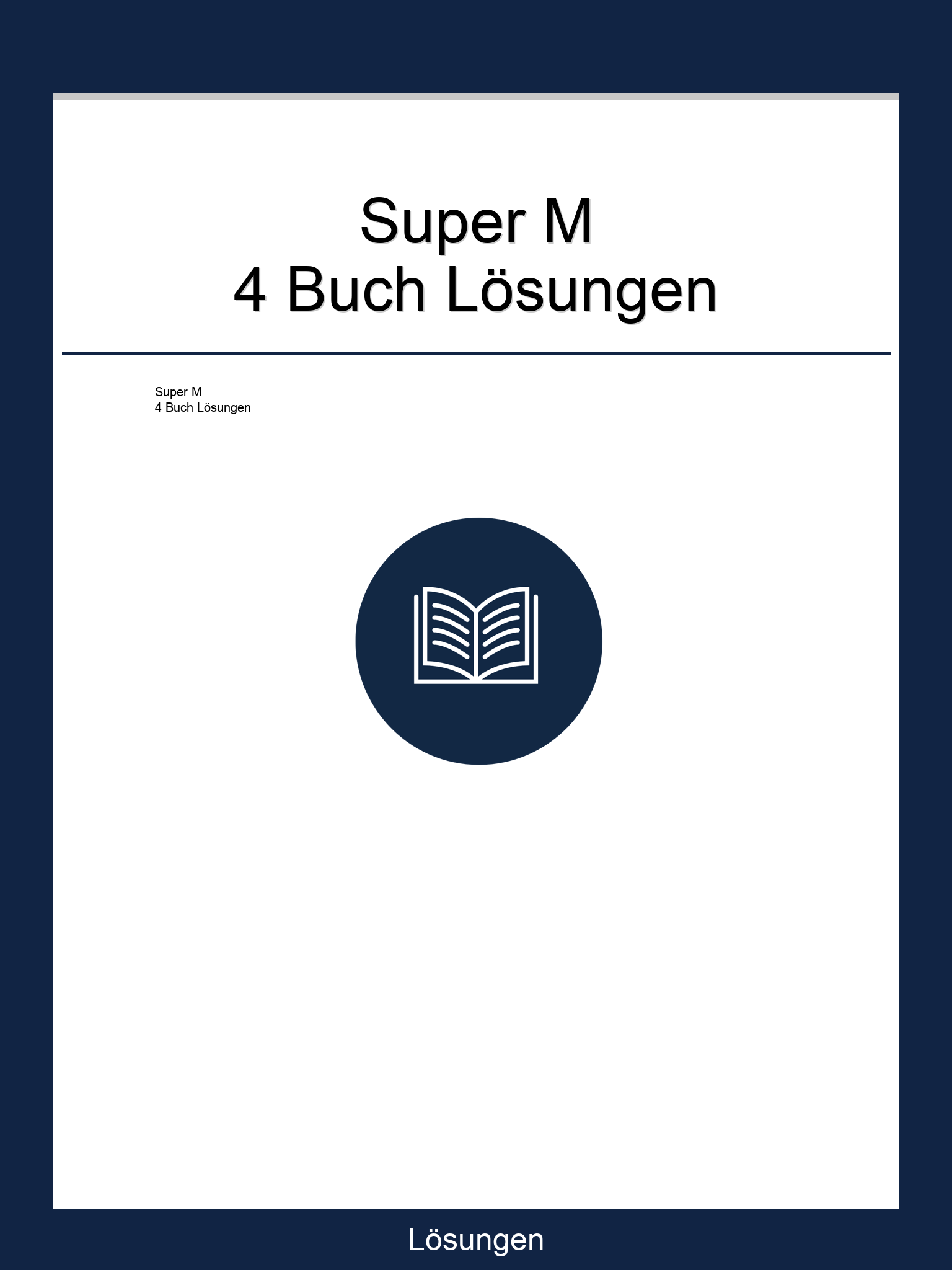 Super M 4 Buch Lösungen PDF