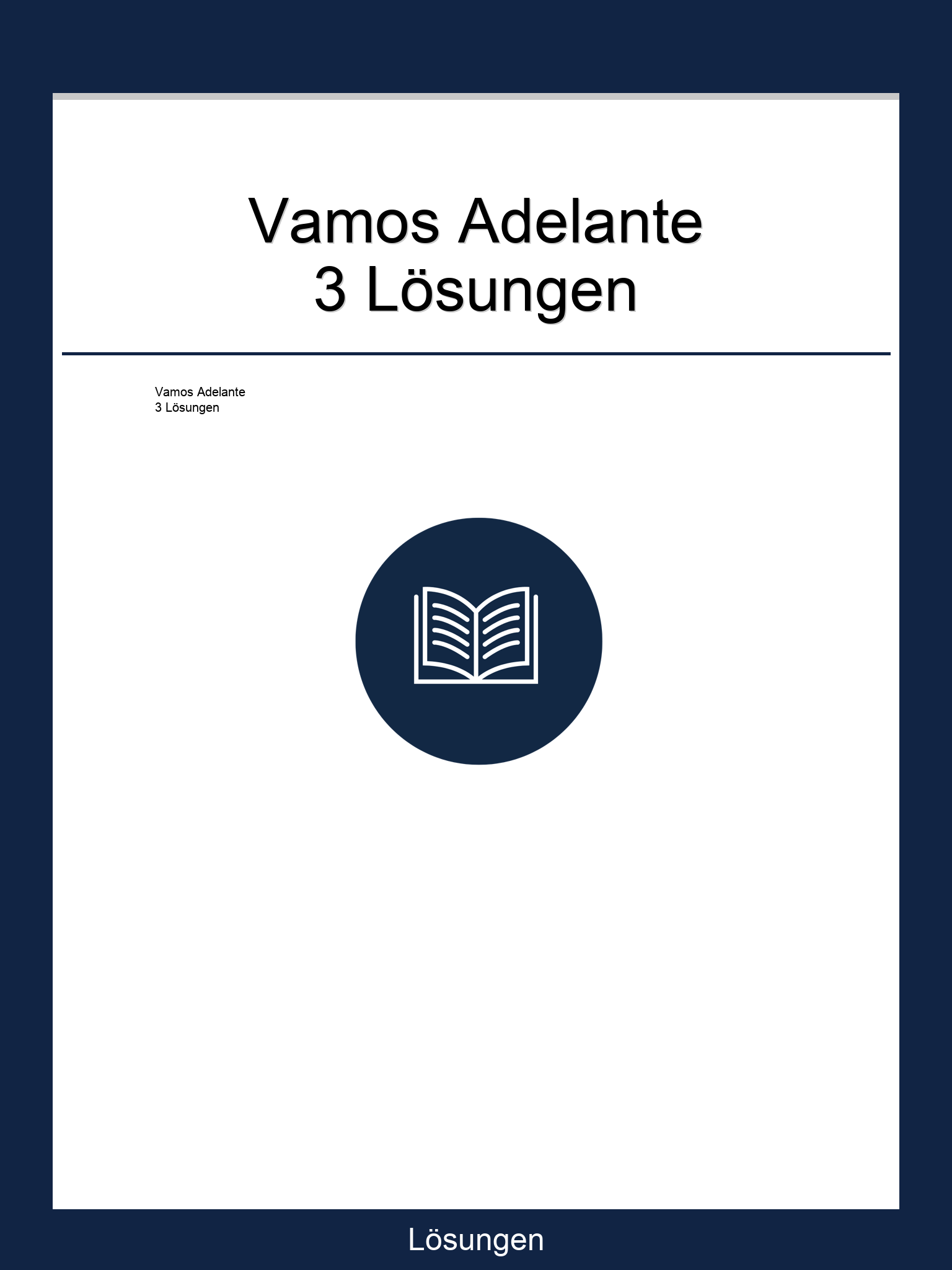 Vamos Adelante 3 Lösungen PDF
